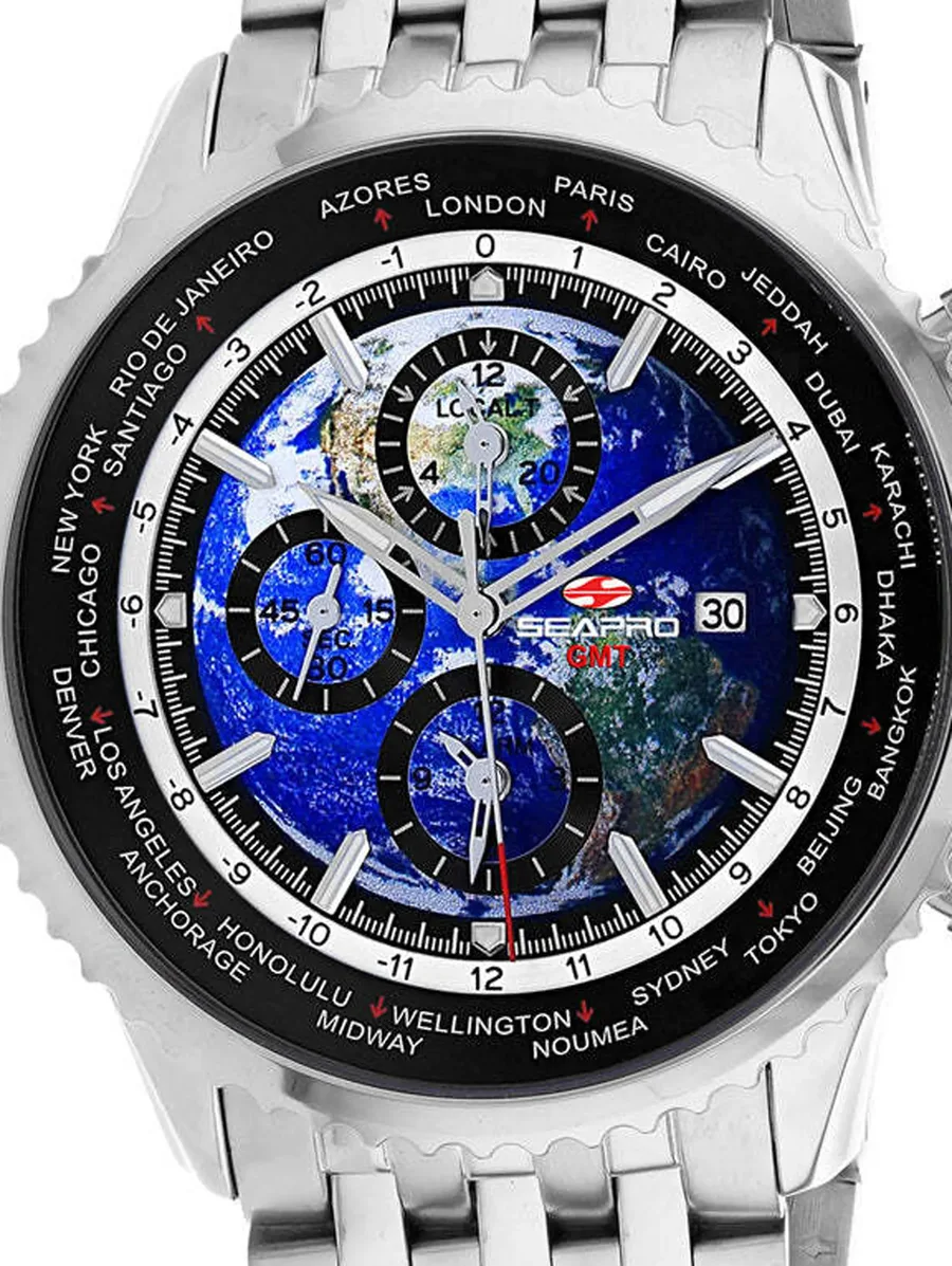 наручные часы Meridian World Timer GMT 47 мм 3