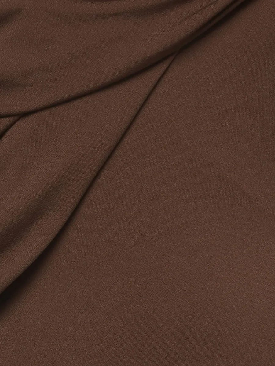 draped long-sleeve maxi dress 3