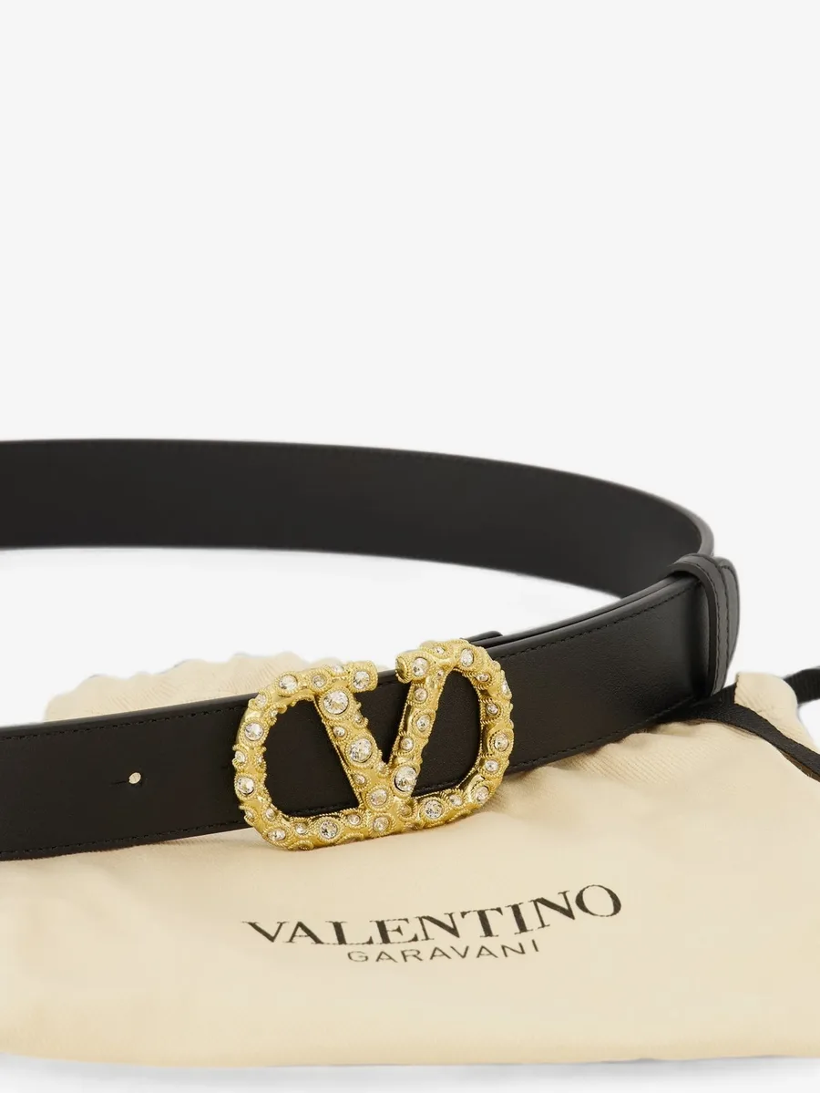 ремень с логотипом VLogo Signature и кристаллами Swarovski 4