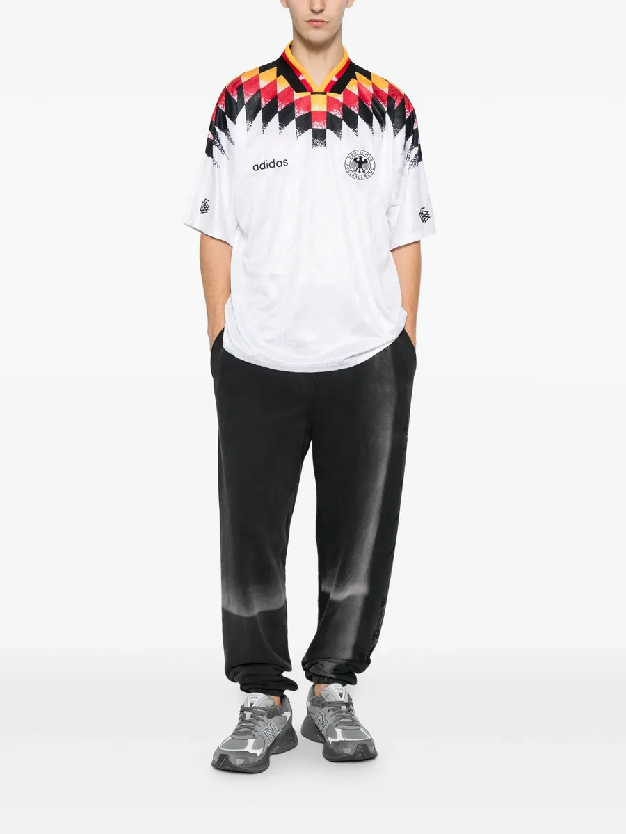 diamond-print V-neck T-shirt 3