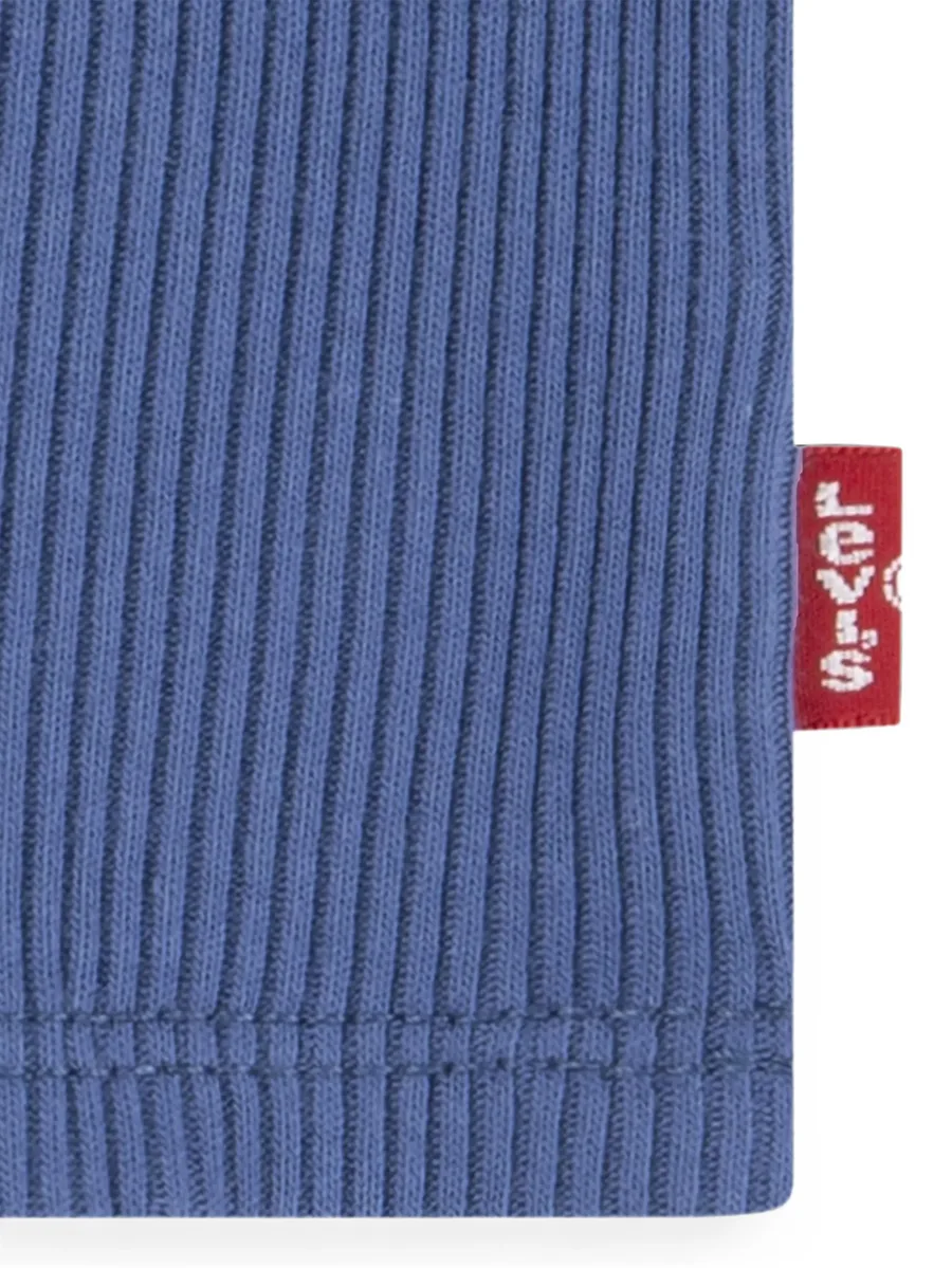 ribbed-knit logo-patch tank top 3