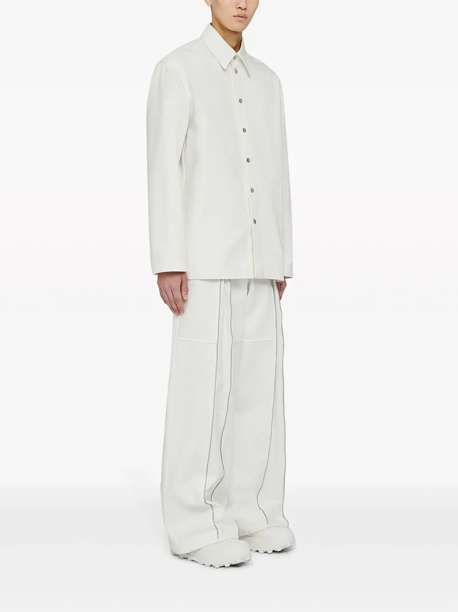 logo-embossed cotton shirt 6