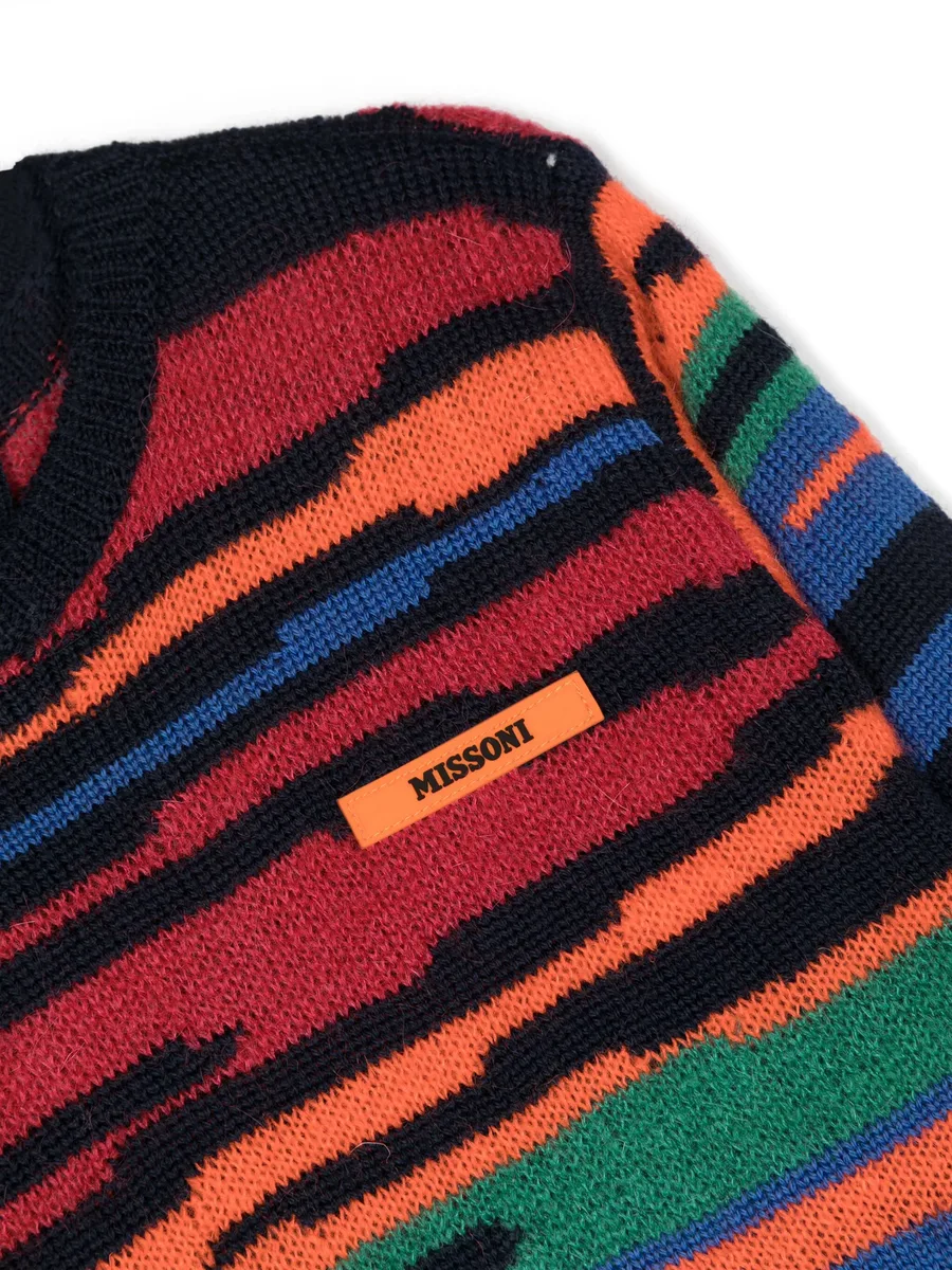 logo-patch intarsia-knit jumper 5