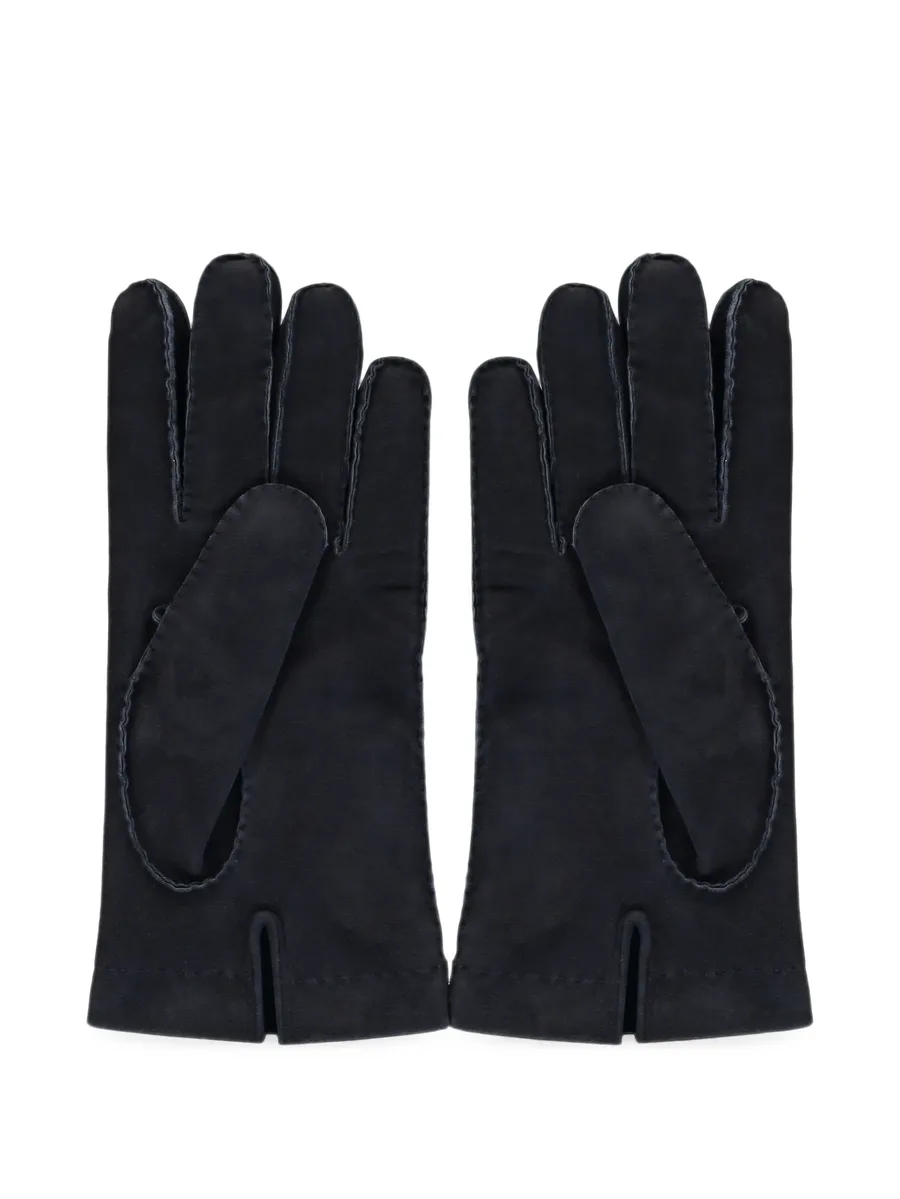 suede-finish topstitched gloves 2