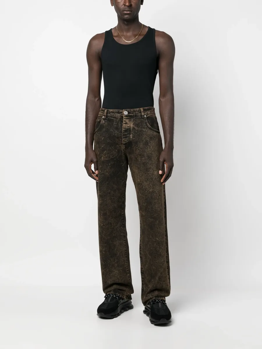 distressed-effect dnim jeans 3
