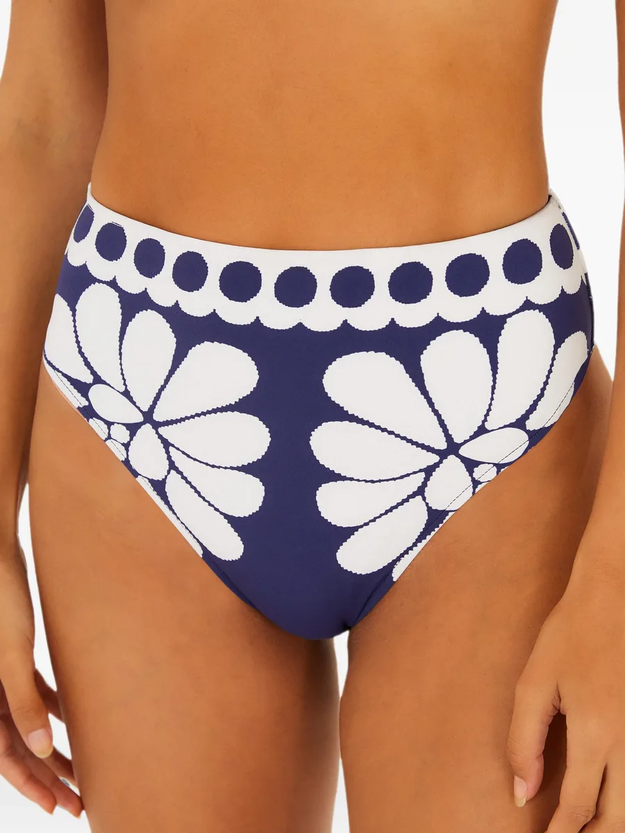 blue Palermo high-waist bikini bottoms 4