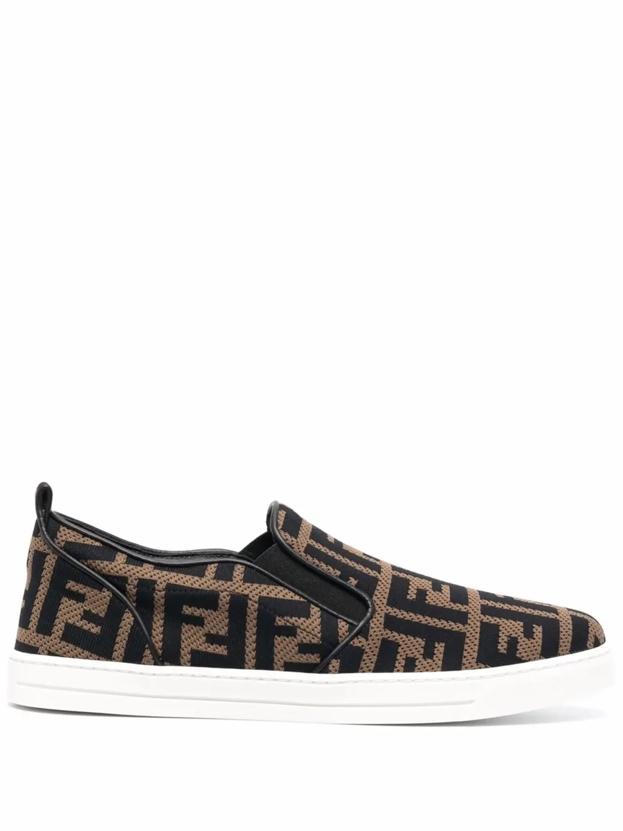 FF-logo slip-on sneakers 1