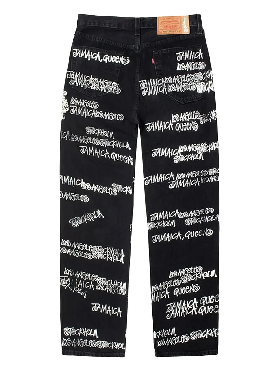 прямые джинсы из коллаборации с Stussy x Our Legacy 3