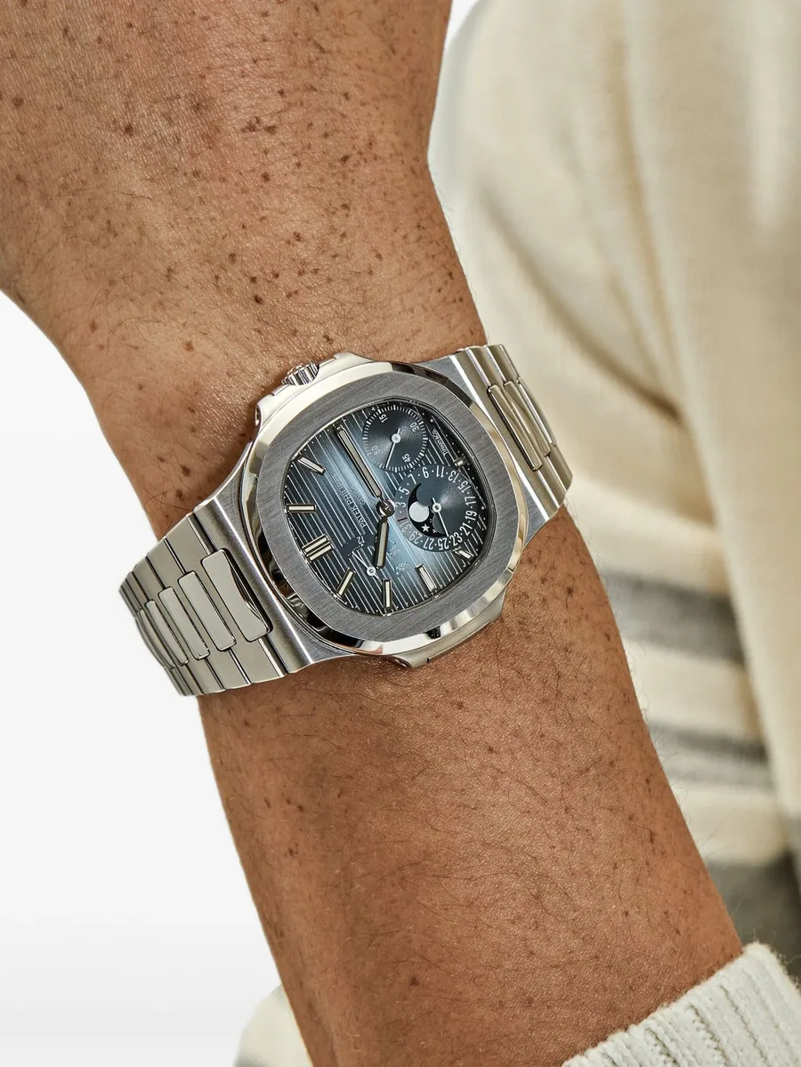 наручные часы Nautilus 5712/1A-001 Moon Phase 'Tiffany & Co.' pre-owned 40.5 мм (2022 год) 4