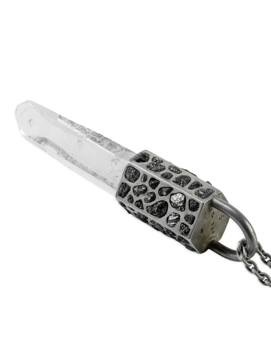 серебряное колье Talisman с кварцем 7