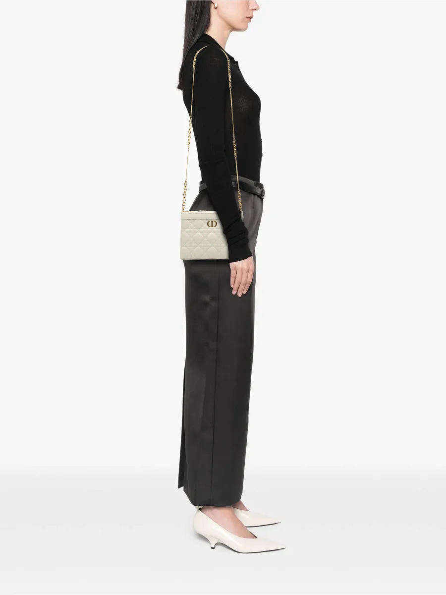 2021 Supple Cannage Calfskin Caro Every Dior Pouch crossbody bag 4