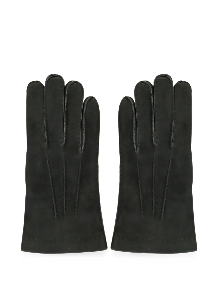 suede-finish stitched-detail gloves 1