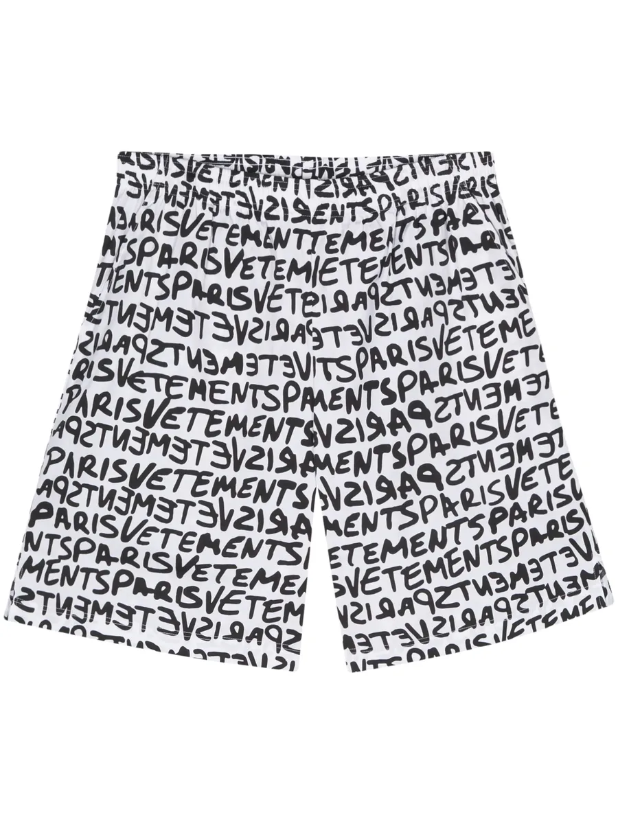 logo-print cotton shorts 2