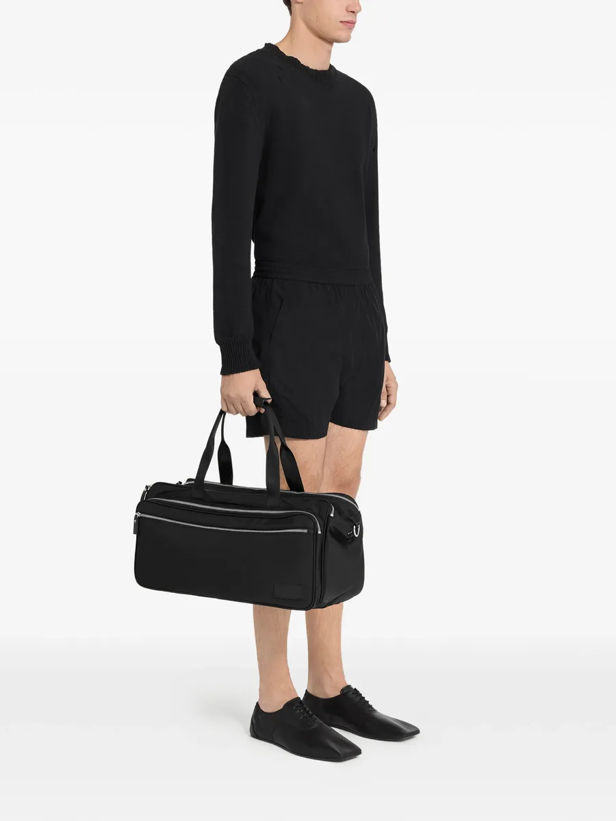 diagonal-pocket shorts 6