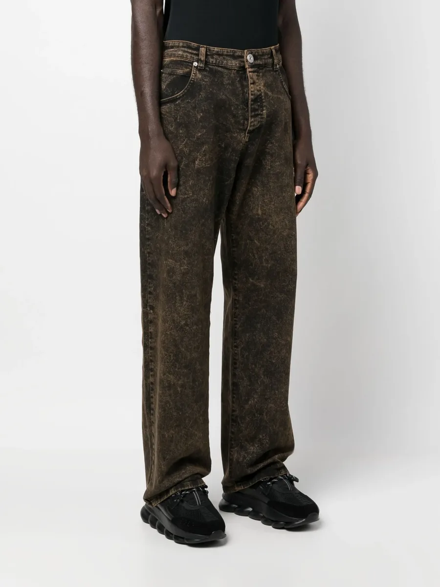 distressed-effect dnim jeans 5