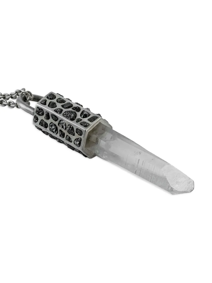 серебряное колье Talisman с кварцем 5