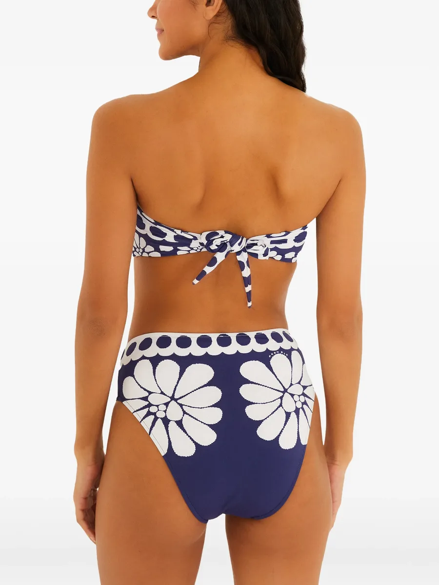 blue Palermo high-waist bikini bottoms 2