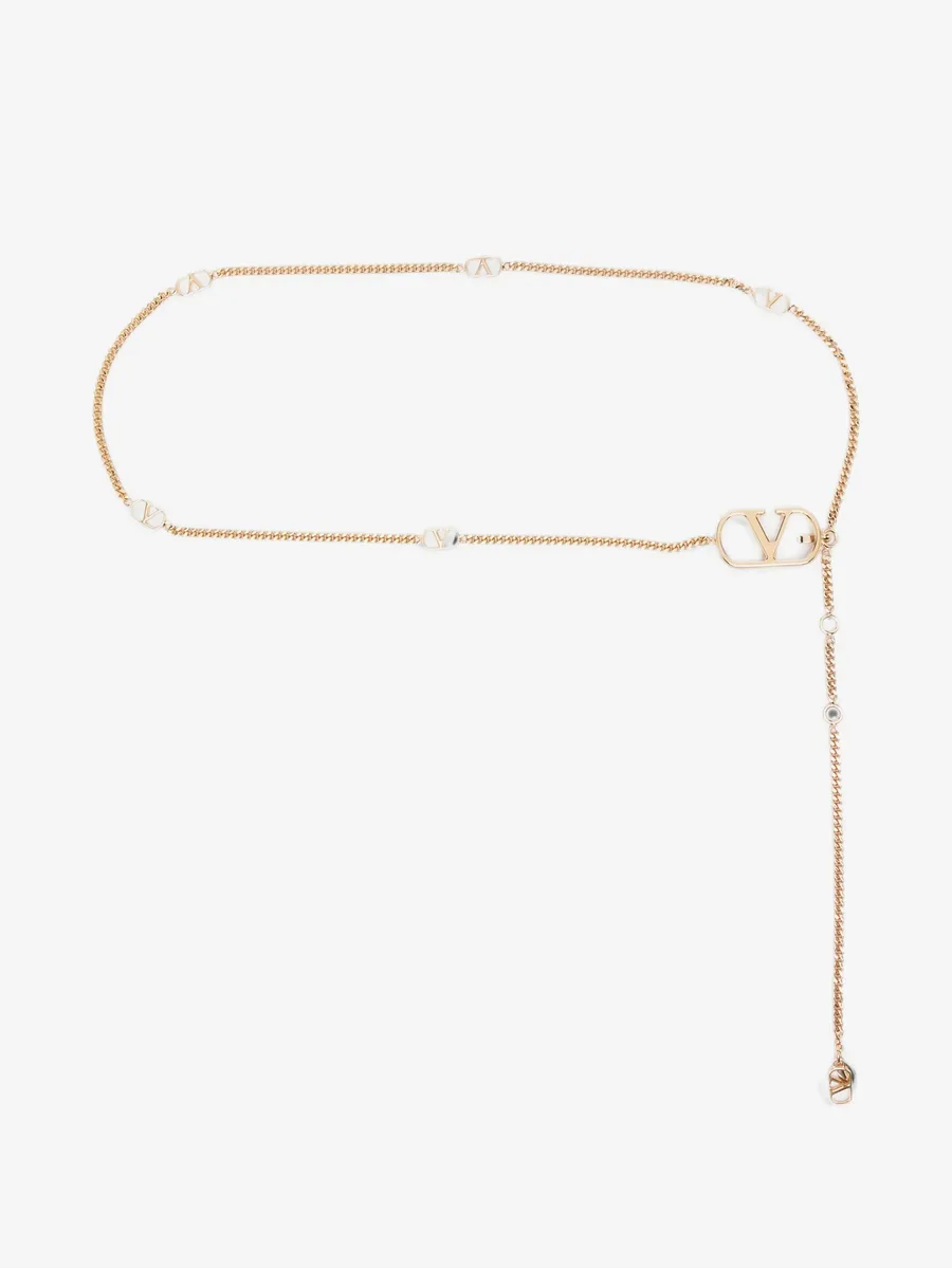 цепочный ремень с логотипом VLogo Signature 2