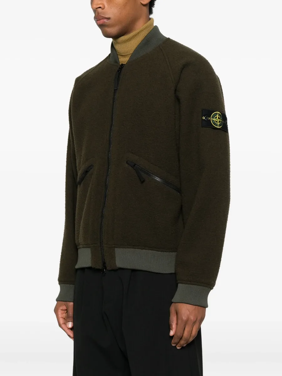 logo-patch bomber jacket 6