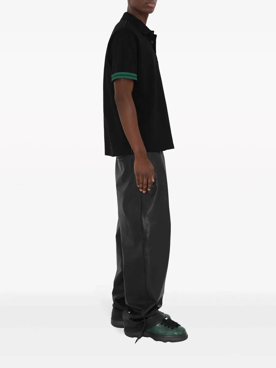 striped-cuffs polo shirt 5