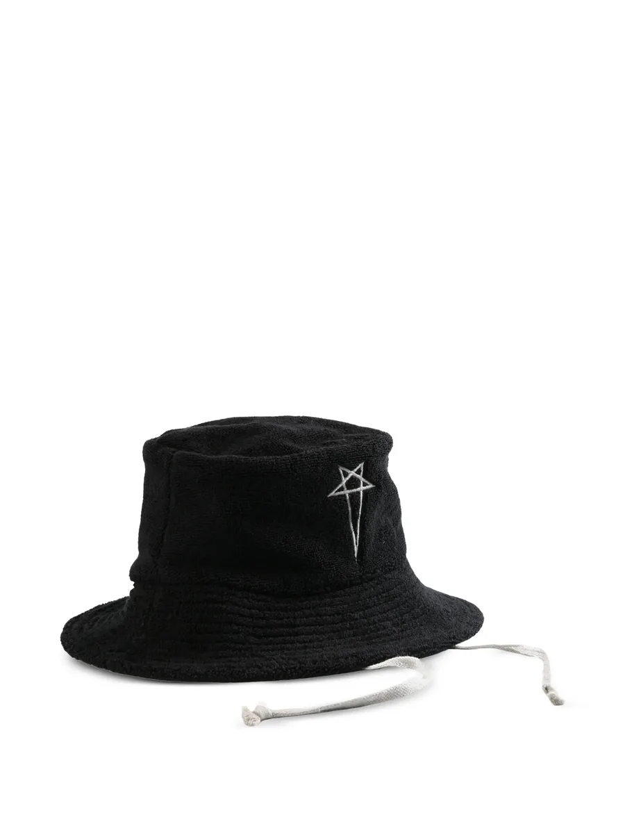 embroidered-motif bucket hat 4