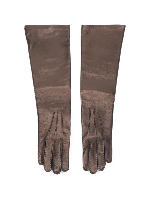 long-length leather gloves