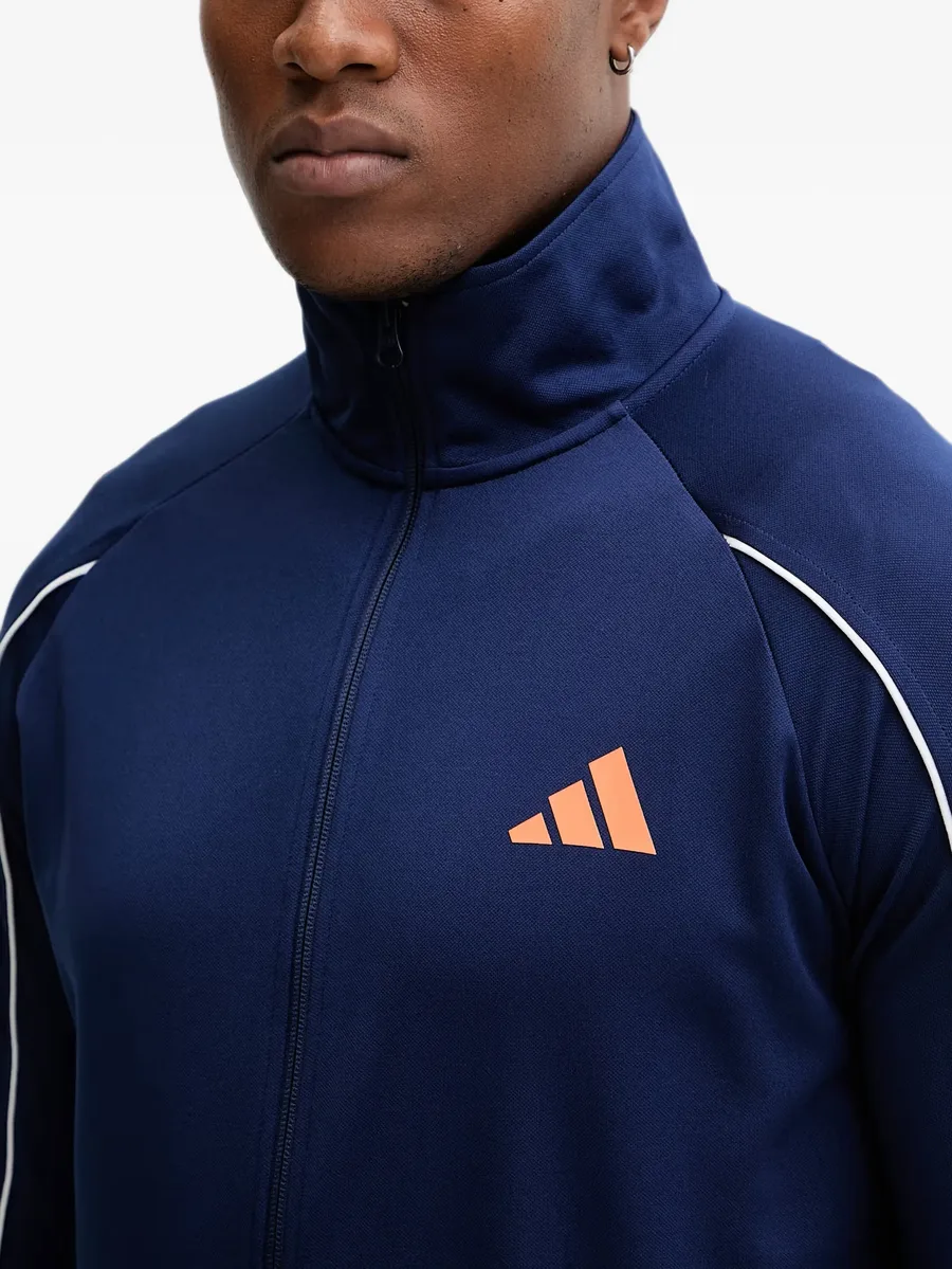 Stadium contrast-piping logo-print zip-up tracksuit 7