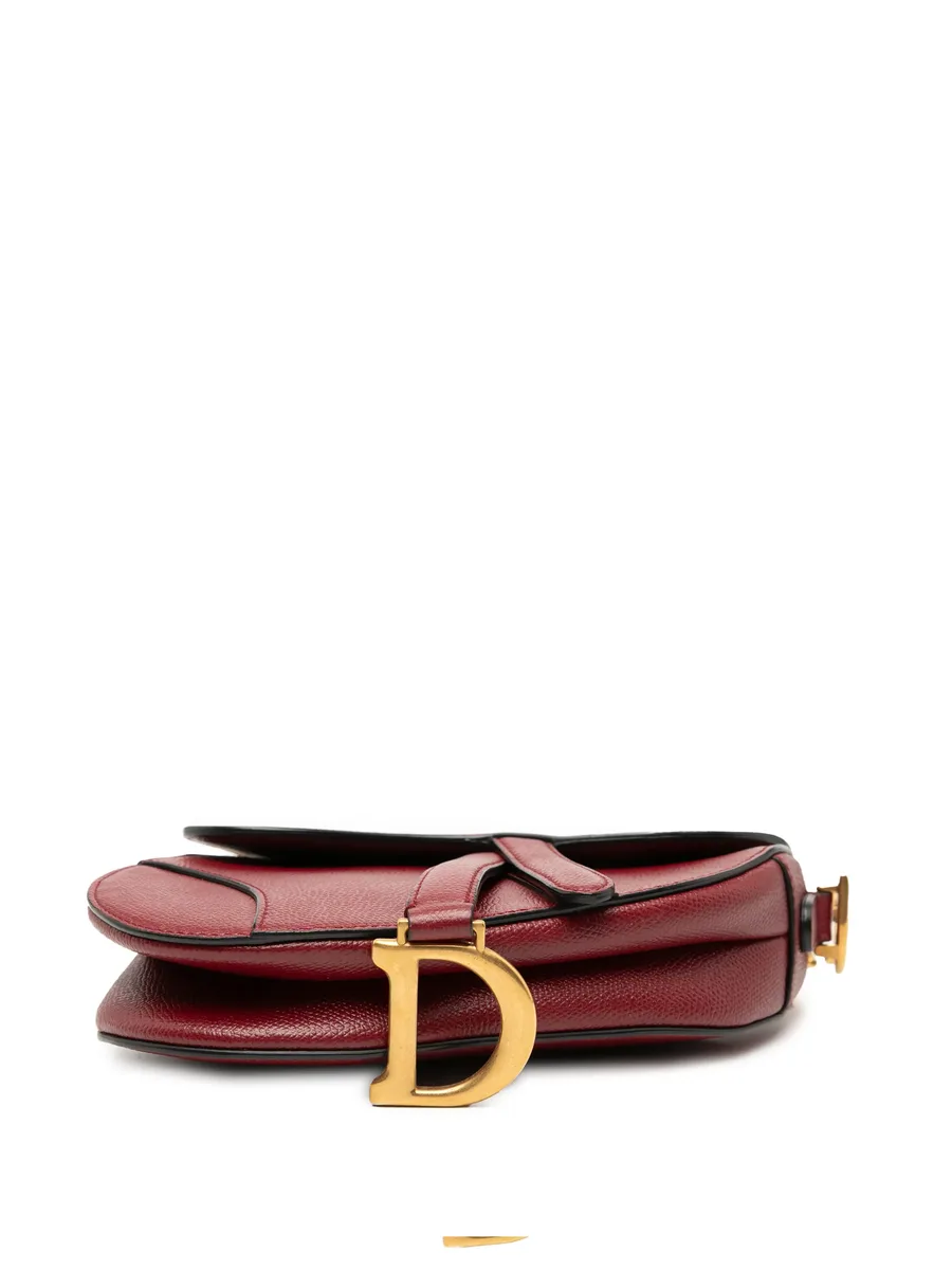 сумка-сэтчел Mini Grained Calfskin Saddle Bag (2019 год) 7