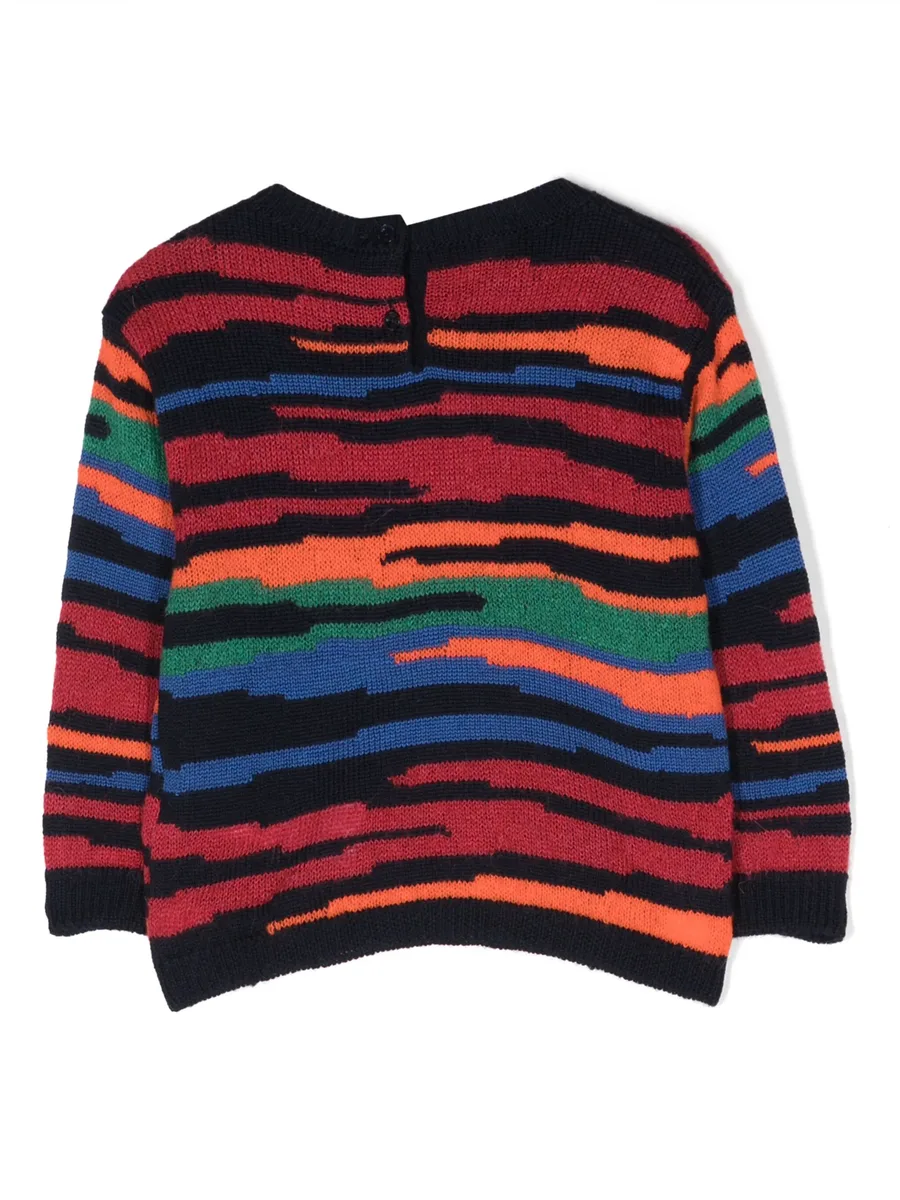 logo-patch intarsia-knit jumper 4