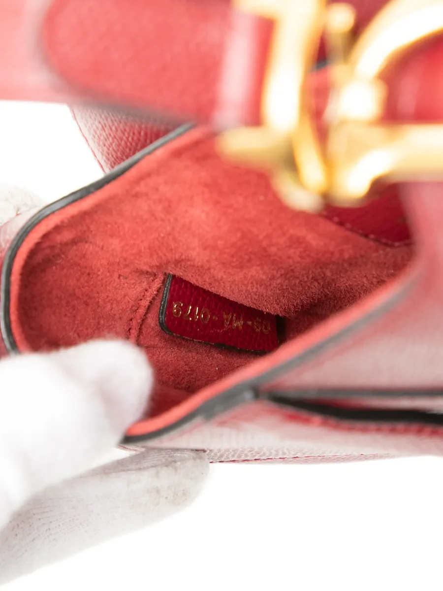 сумка-сэтчел Mini Grained Calfskin Saddle Bag (2019 год) 14