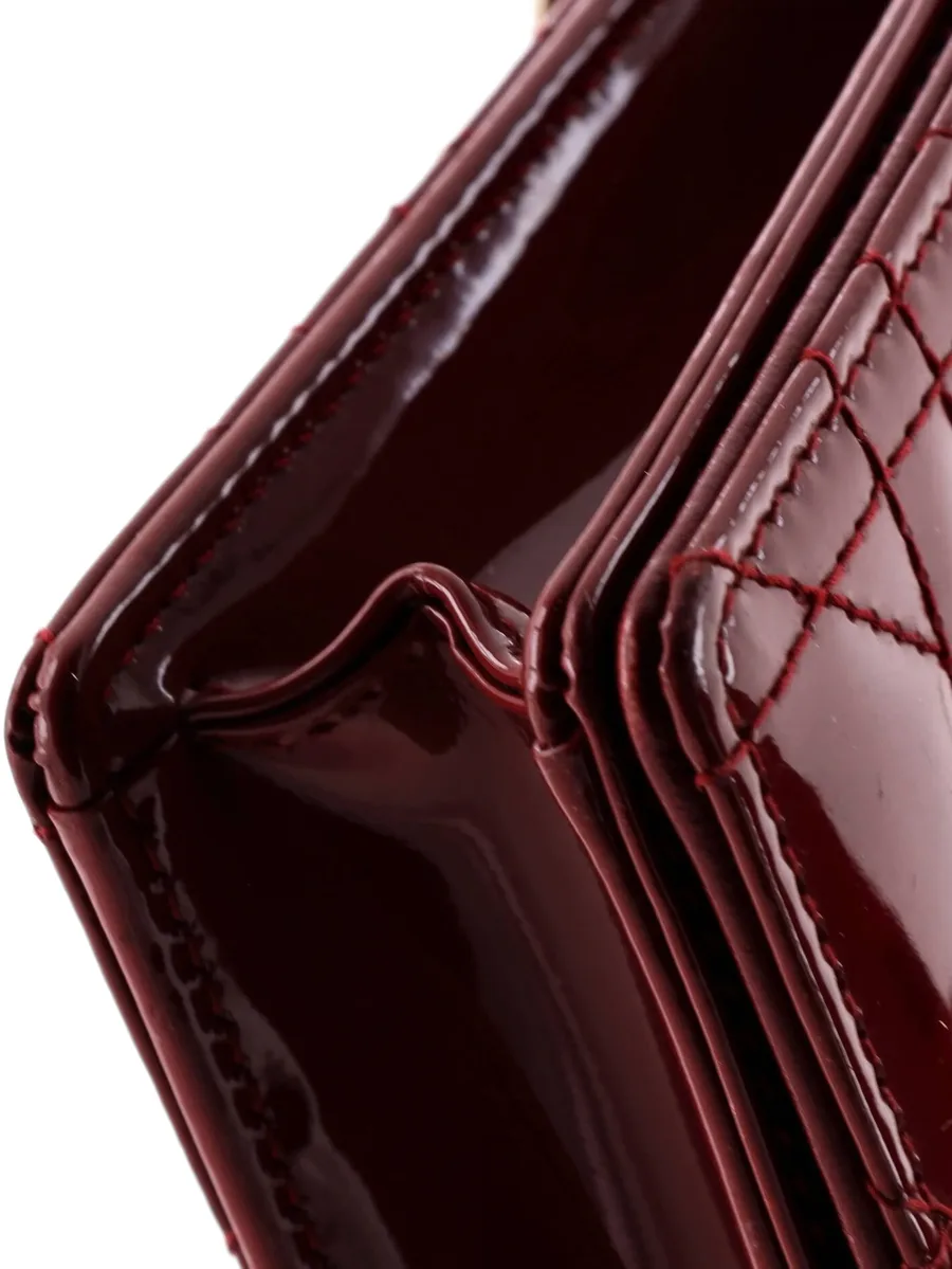лакированная сумка через плечо Lady Dior Chain Pouch Cannage Quilt 10