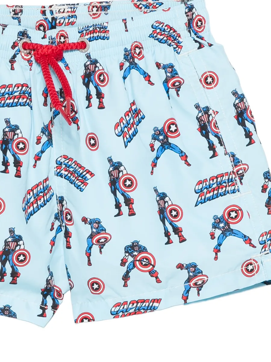 плавки-шорты с принтом Captain America из коллаборации с Marvel 5