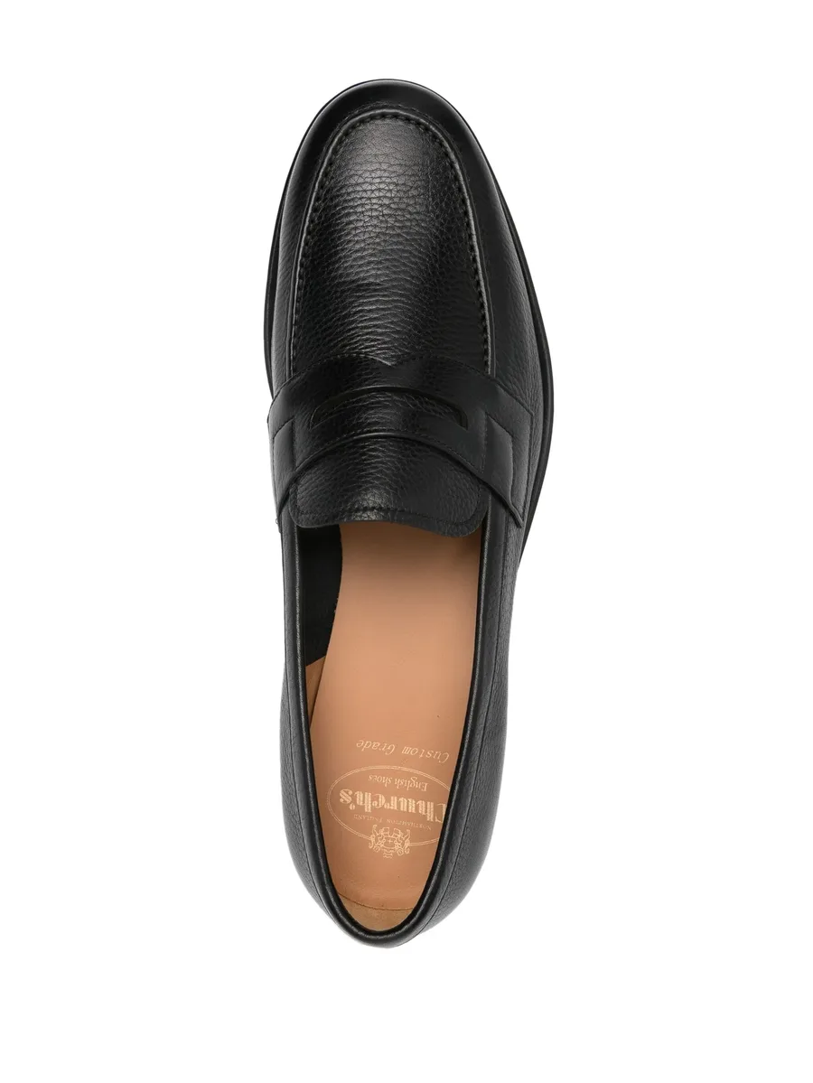 penny-slot leather loafers 8