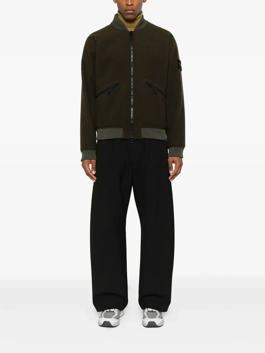 logo-patch bomber jacket 4