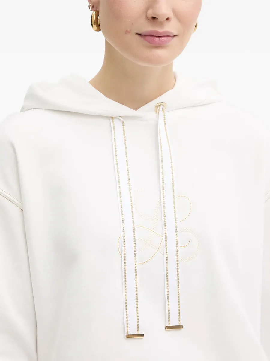 Bravata drawstring embroidered hoodie 4