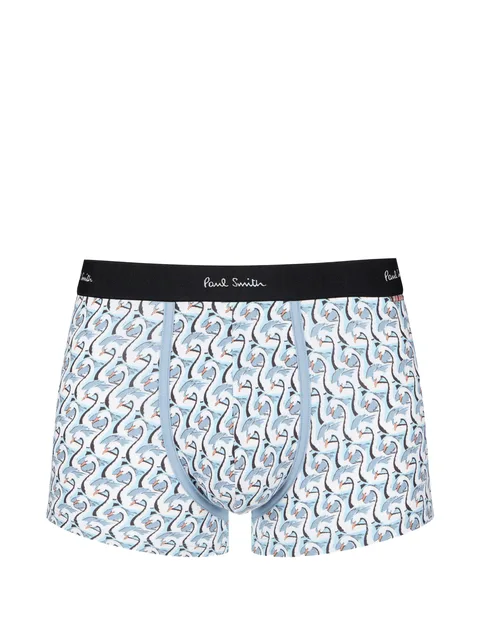 swan print boxers