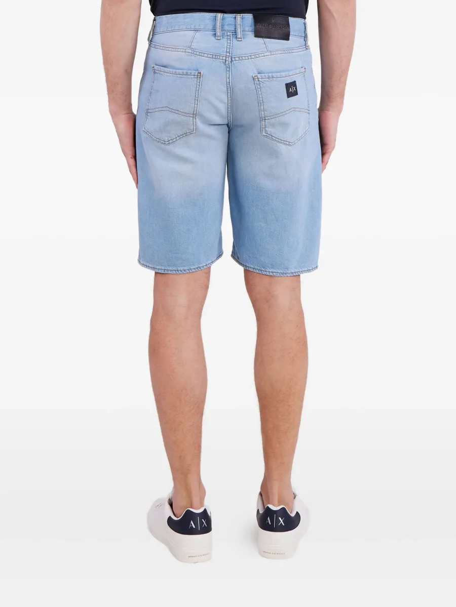 logo-patch denim shorts 5