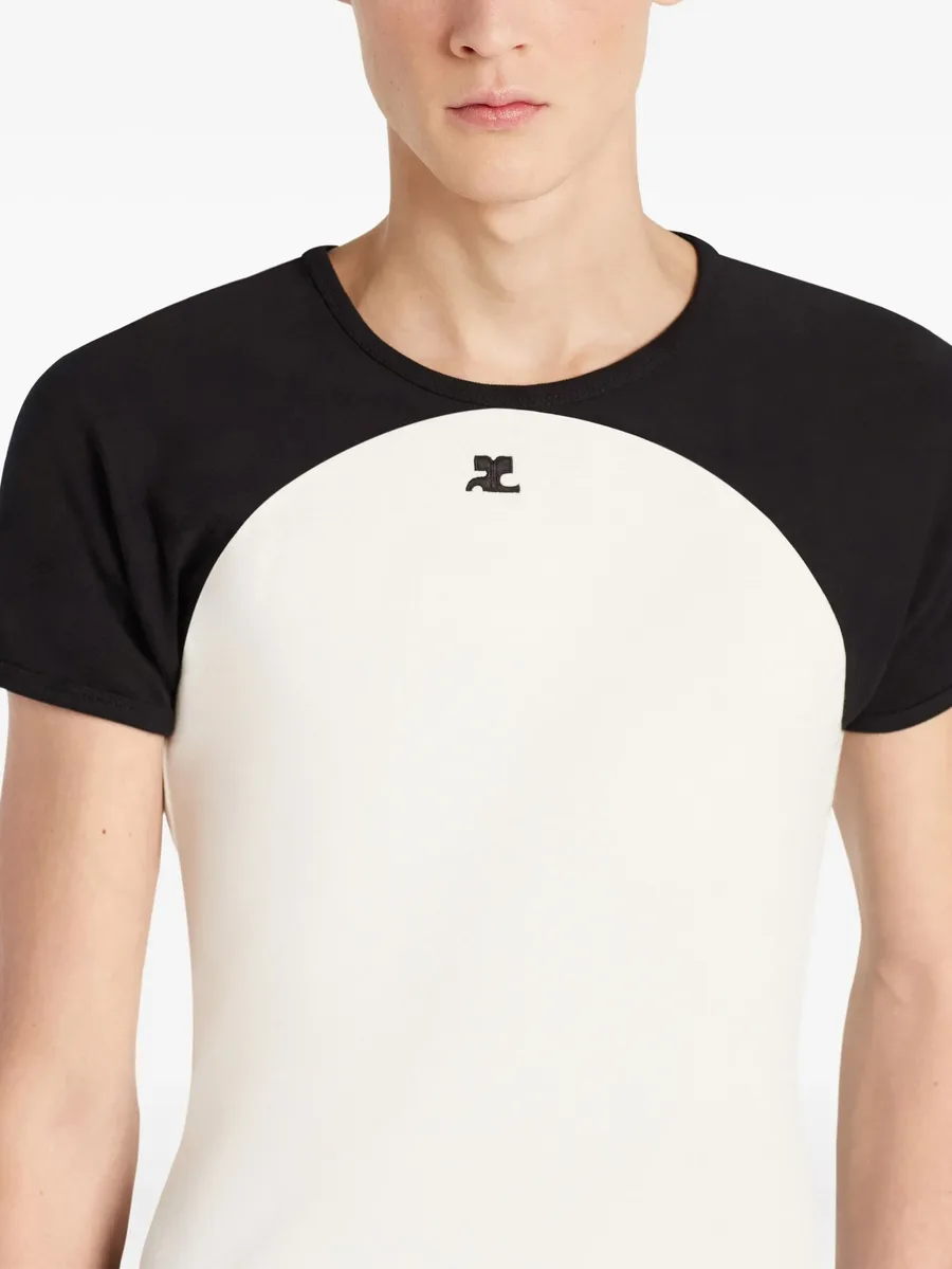 Circle Contrast raglan-sleeve T-shirt 9