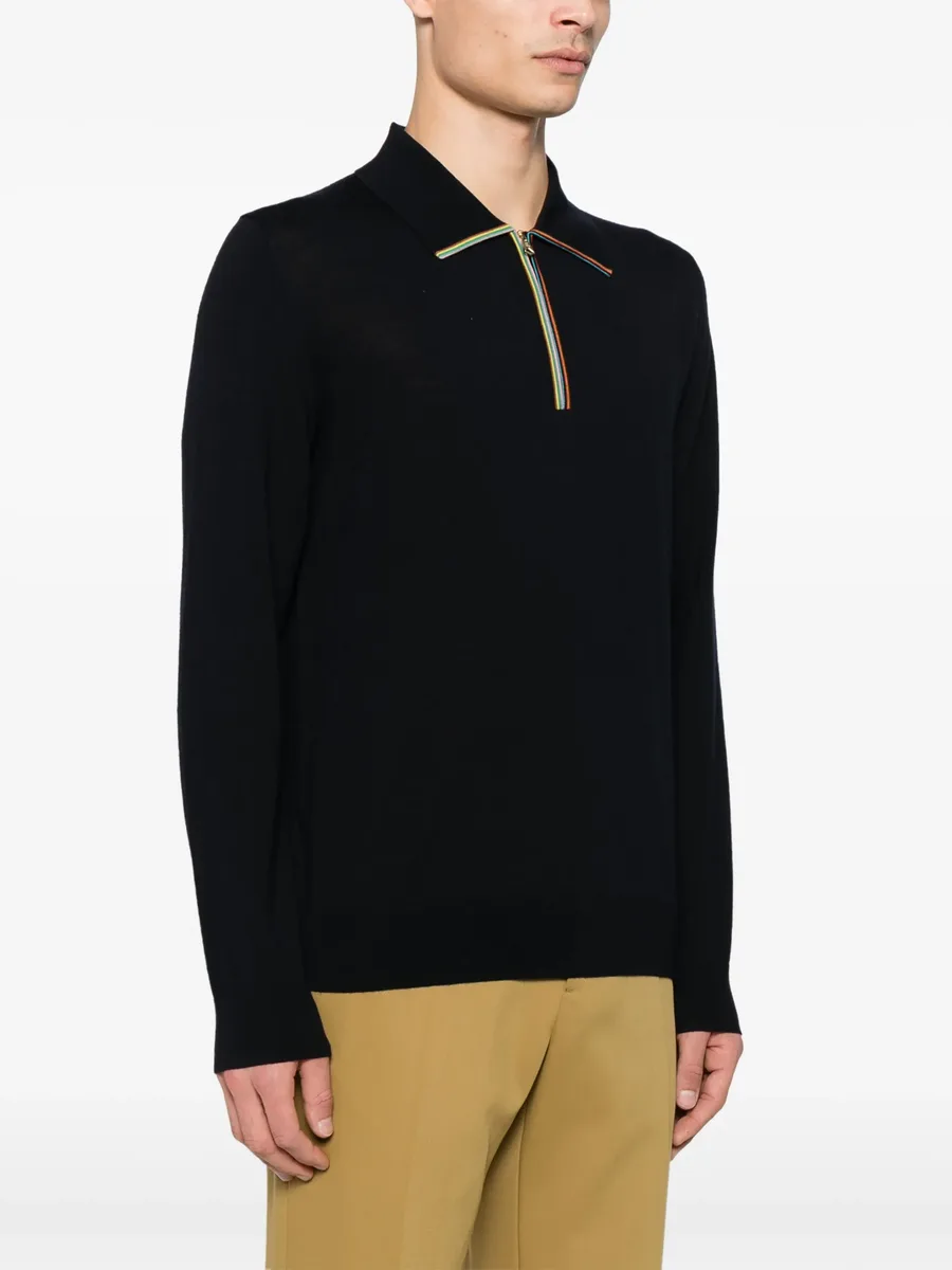 Artist-stripe detailed polo shirt 6