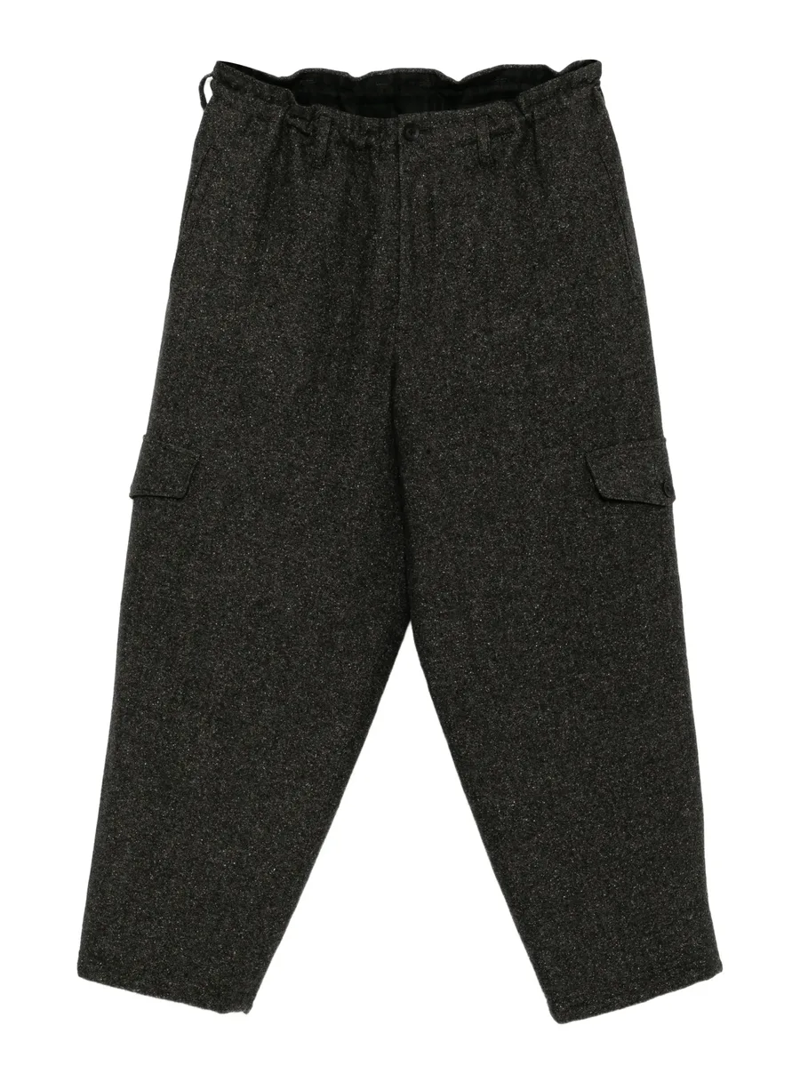 tweed side-pocket trousers 1