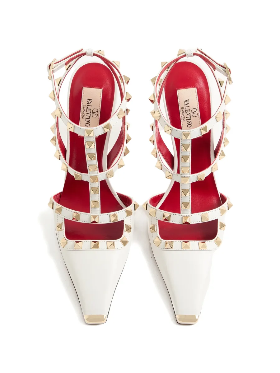 Rockstud kidskin pumps 100mm 8