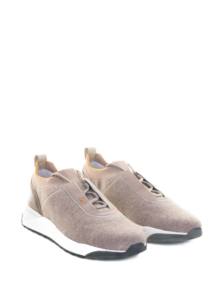 knitted-panel sneakers 3