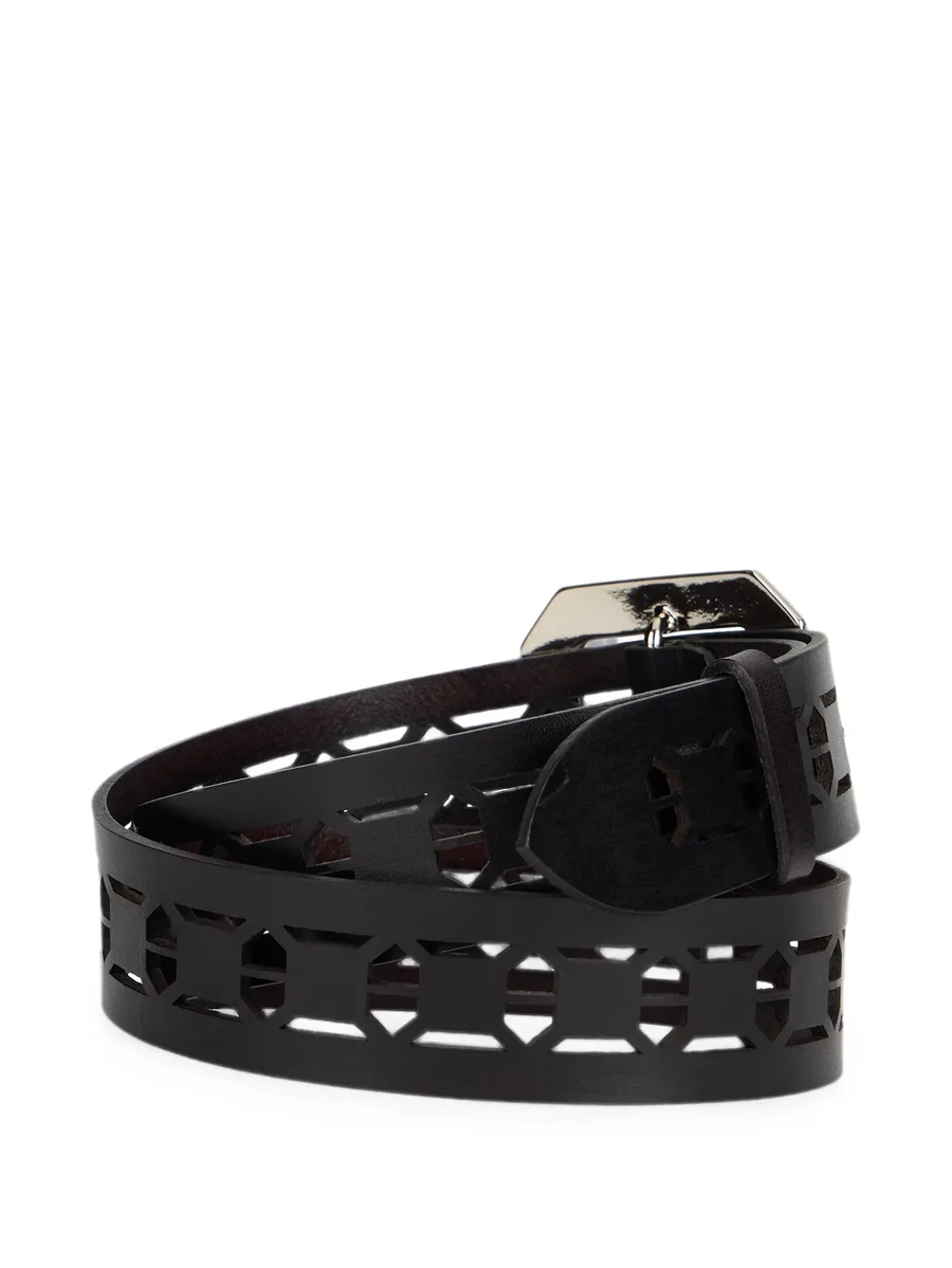 perforated leather belt 1