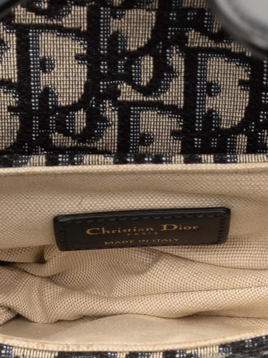 2019 Mini Oblique Canvas Saddle Bag satchel 8