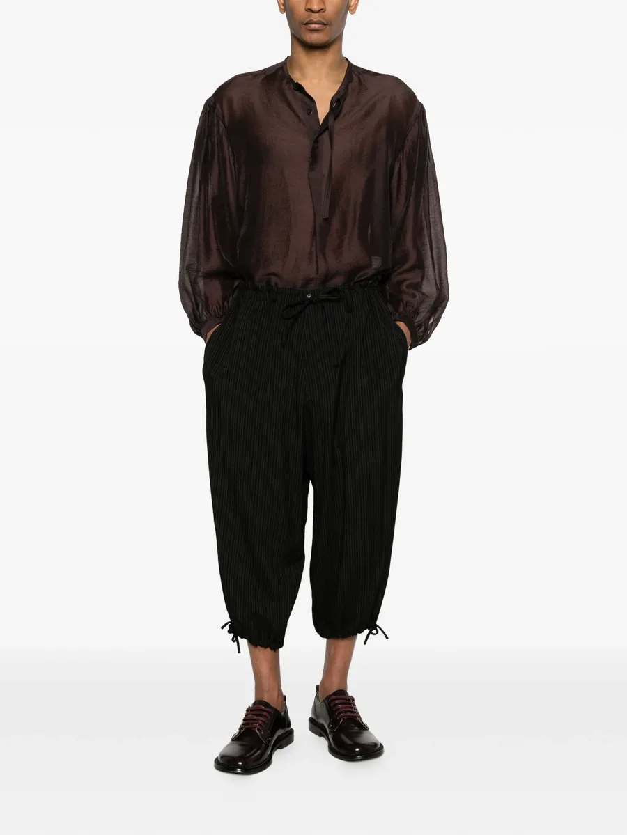 striped-pattern trousers 3