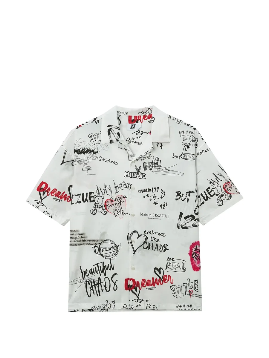 graphic-print shirt 1
