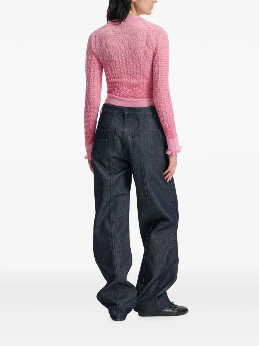 CBCorali ruffle-cuff sheer top 2