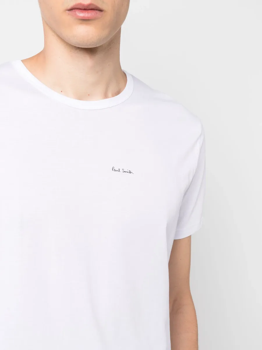 logo-print cotton T-shirt (pack of five) 10