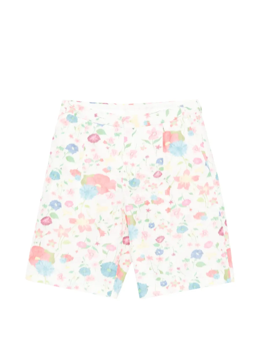 floral-print shorts 1