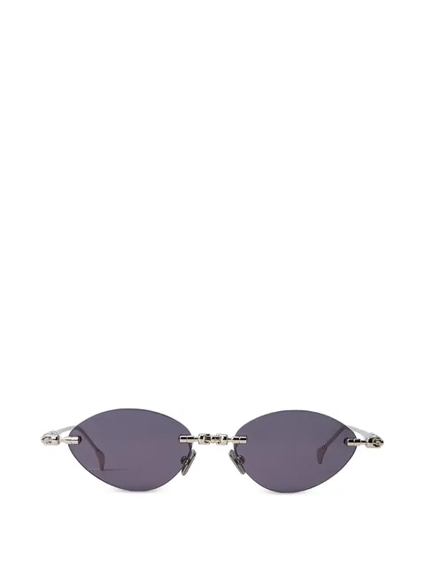 oval-frame sunglasses